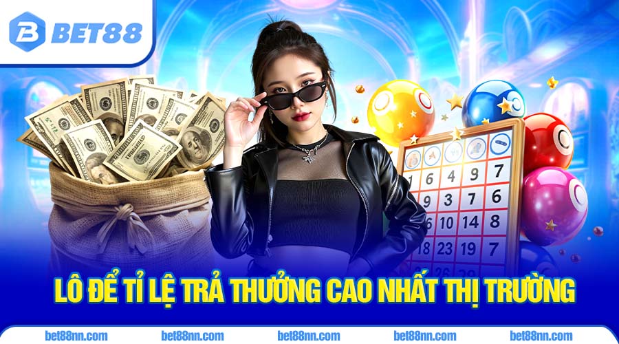 Lô đề xổ số Bet88 có tỉ lệ trả thưởng cao nhất thị trường 